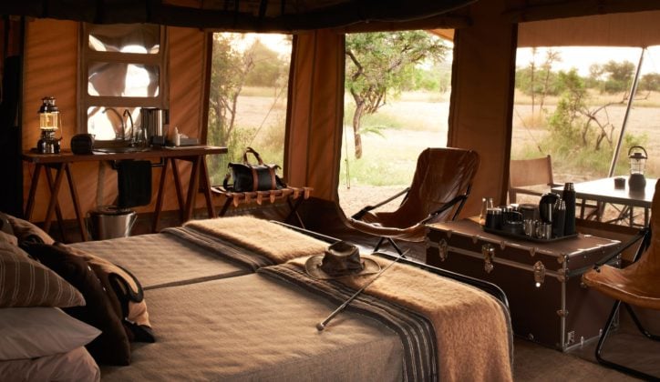 Tent interior, Singita Explore Tented Camp, Tanzania, Singita Grumeti