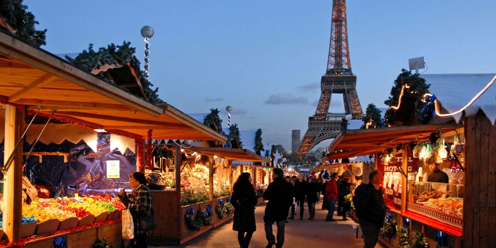 Paris Christmas Market, Champs de Mars, Eiffel Tower