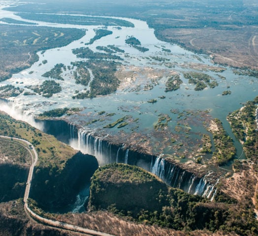 The Zambezi River and Victoria Falls