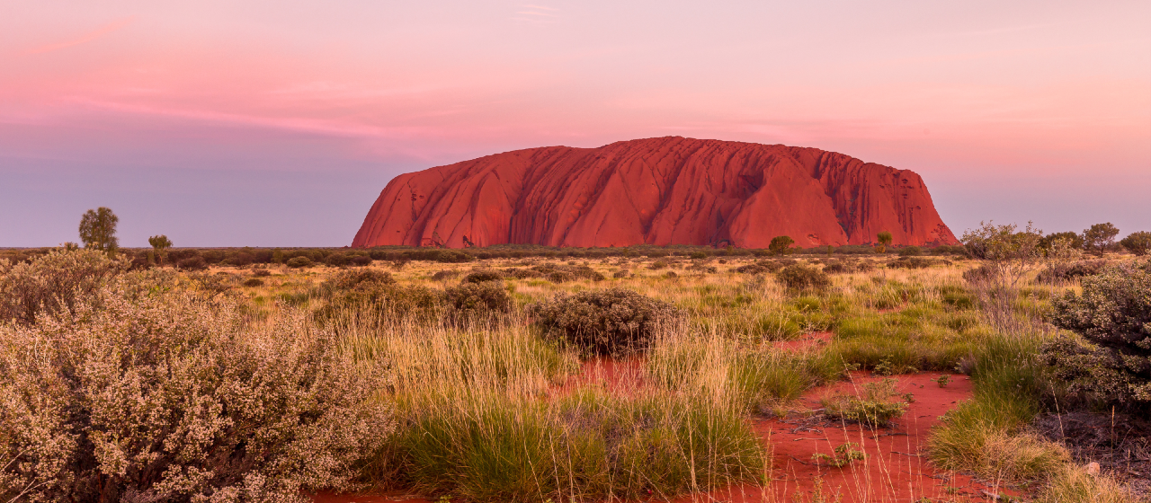 Ayers Rock, Uluru Australia, at sunset