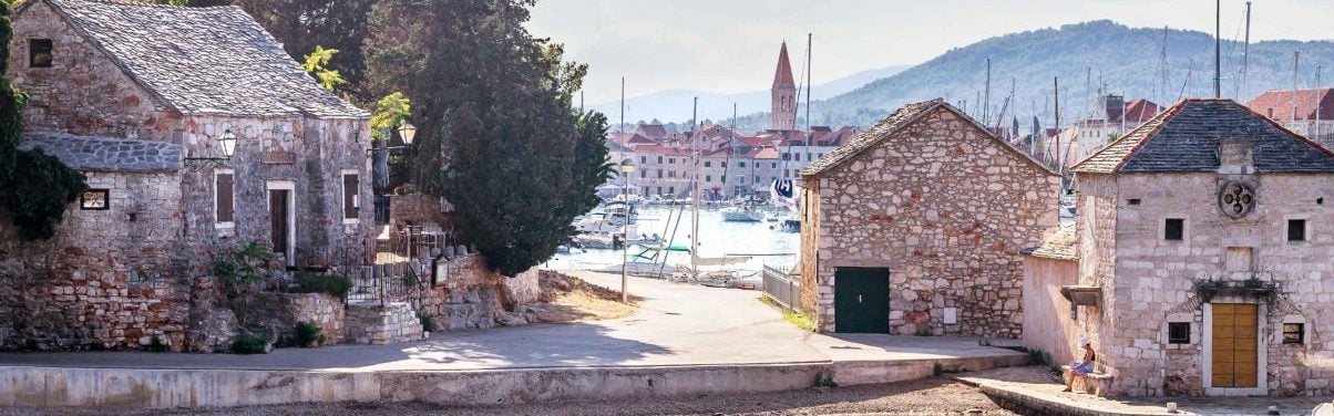 Old City, Hvar, Croatia.